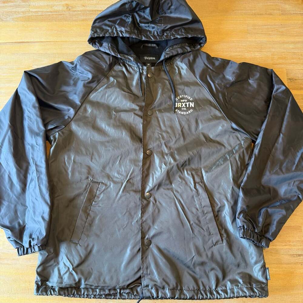 Brixton Coach Jacket Size M Two Tone Brown